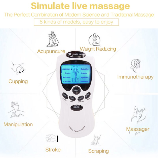 5 main cuidados saudaveis corpo inteiro dezenas acupuntura terapia eletrica massageador meridiano fisioterapia aparelho massageador