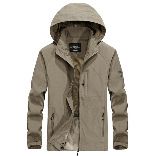 5 main jaqueta militar impermeavel com capuz masculino corta vento casual casacos finos ao ar livre roupas respiraveis 6xl primavera outono 1