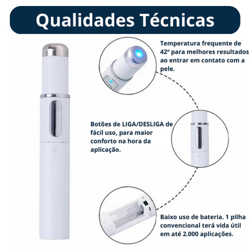 Caneta Laser Tratamento de Varizes e Acne - Stony Shop