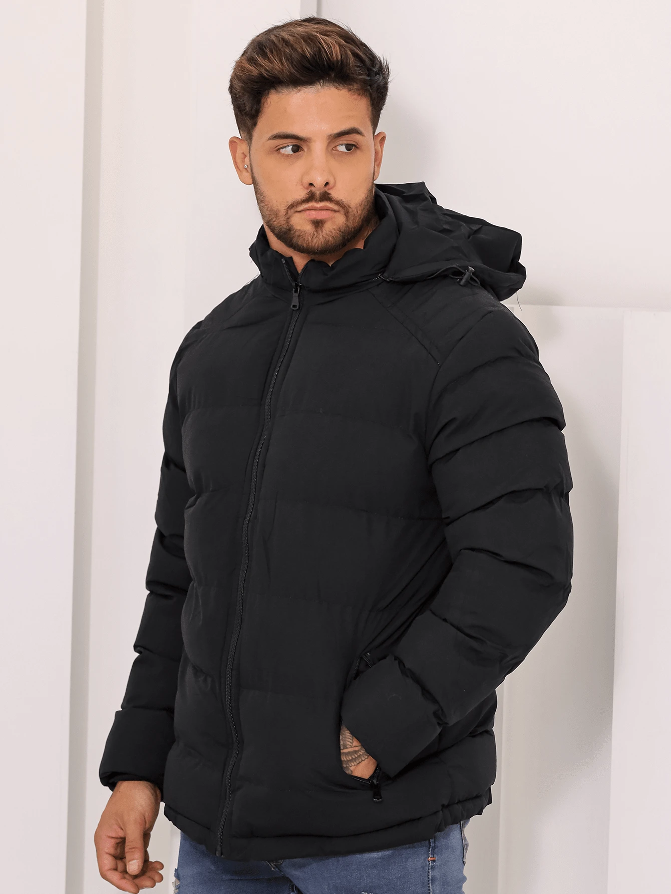 Jaqueta_Puffer_Masculina_Forrada_Premium_Corta_Vento_2 Jaqueta Puffer Masculina Corta Vento - Stony Shop