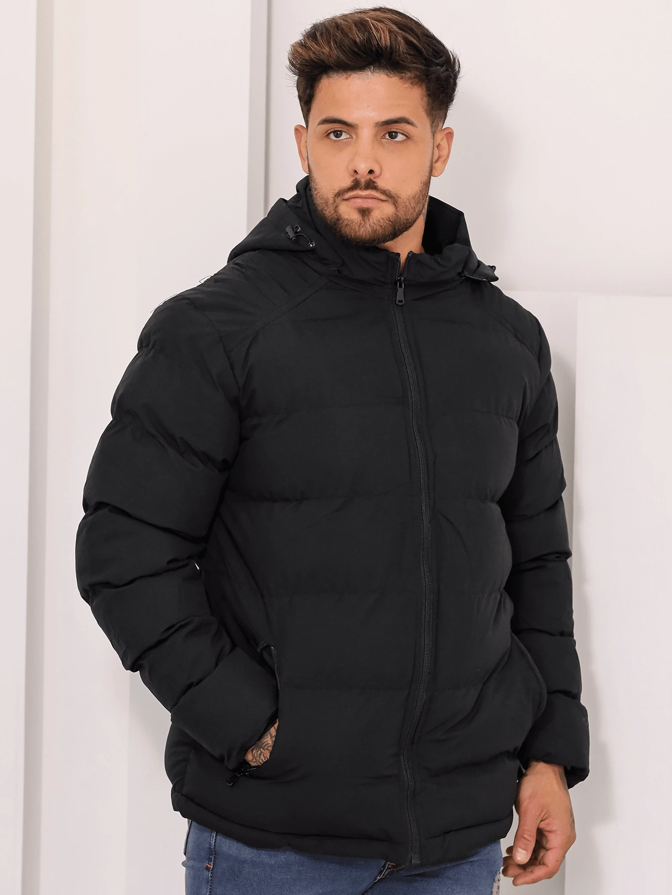 Jaqueta_Puffer_Masculina_Forrada_Premium_Corta_Vento_5 Jaqueta Puffer Masculina Corta Vento - Stony Shop