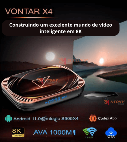 Tv Box Iptv Vontar X4 8K Original - Stony Shop