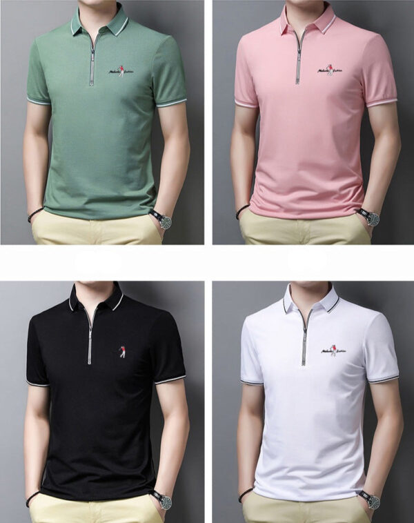 Camisa Masculina Polo em Zíper - Stony Shop