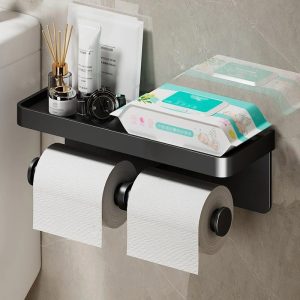 suporte-para-banheiro-papel-higienico-duplo-preto