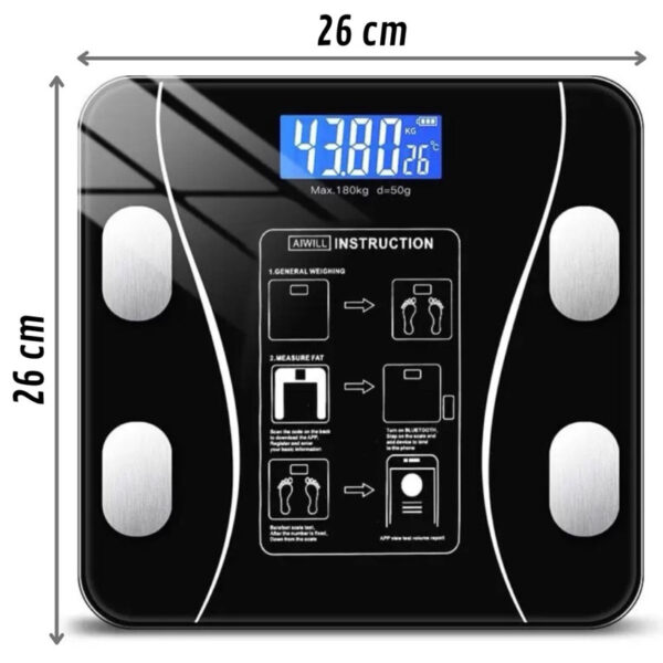 Balança Digital Medidora Corporal Bioimpedância até 180kg