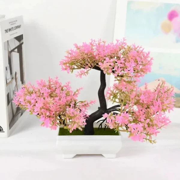 Bonsai Artificial Arvore com Flores em Seda - Stony Shop