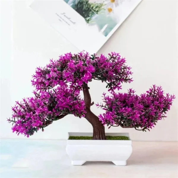 Bonsai Artificial Arvore com Flores em Seda - Stony Shop