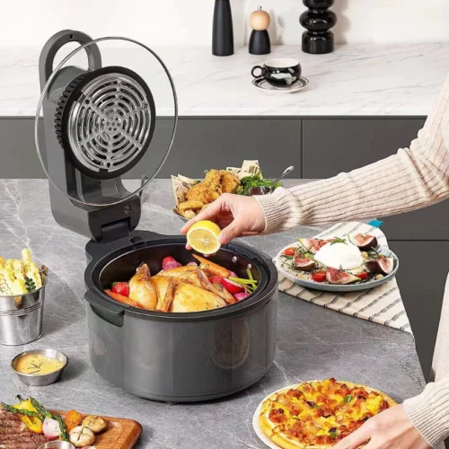 Air-Fryer-Fritadeira-Elétrica-10L-com-Grelha-Cesto-Removível-1